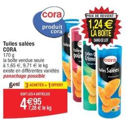 Cora - Tuiles Salées offre à 4,95€ sur Cora