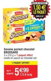 Brossard - Savane Pocket Chocolat offre à 5,99€ sur Cora