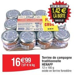 Henaff - Terrine De Campagne Traditionnelle offre à 16,99€ sur Cora