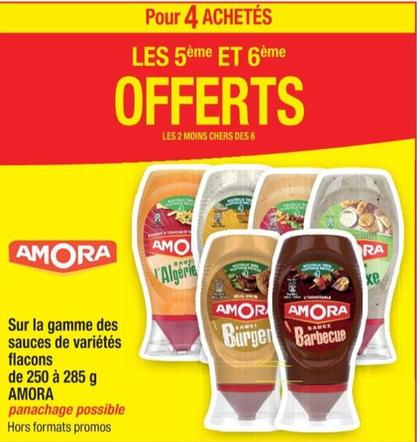 Amora - Sur La Gamme Des Sauces De Variétés Flacons offre sur Cora
