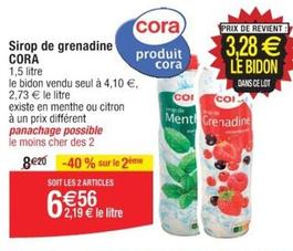 Cora - Sirop De Grenadine offre à 4,1€ sur Cora