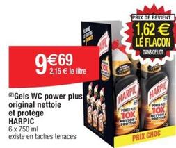 Harpic - Gels WC Power Plus Original Nettoie Et Protege  offre à 9,69€ sur Cora