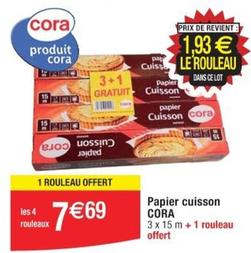 Cora - Papier Cuisson  offre à 7,69€ sur Cora