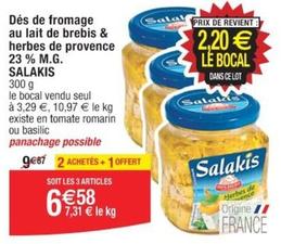 Salakis - Dés De Fromage Au Lait De Brebis & Herbes De Provence 23 % M.G. offre à 3,29€ sur Cora