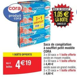 Cora - Sacs De Congélation À Soufflet Petit Modèle offre à 4,19€ sur Cora