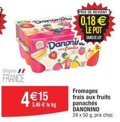Danonino Fromages Frais Aux Fruits Panachés offre à 4,15€ sur Cora