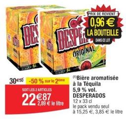 Desperados - Bière Aromatisée À La Tequila 5,9% Vol. offre à 22,87€ sur Cora