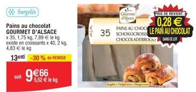Gourmet D'alsace - Pains Au Chocolat offre à 9,66€ sur Cora
