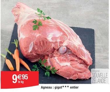 Agneau Gigot offre à 9,95€ sur Cora
