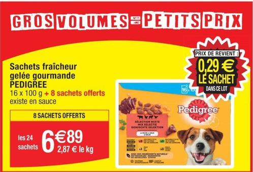 Pedigree - Sachets Fraîcheur Gelée Gourmande offre à 6,89€ sur Cora