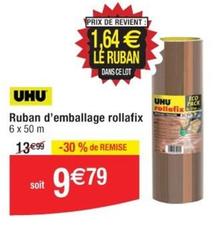Uhu - Ruban D'Emballage Rollafix offre à 9,79€ sur Cora