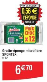 Spontex - Gratte Éponge Microfibre offre à 6,7€ sur Cora
