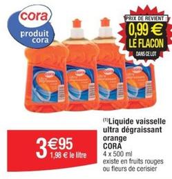 Cora - Liquide Vaisselle Ultra Dégraissant Orange offre à 3,95€ sur Cora