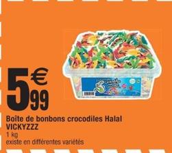 Vickyzzz - Boîte De Bonbons Crocodiles Halal offre à 5,99€ sur Cora