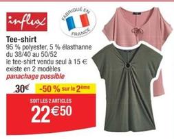 Influx - Tee-shirt offre à 22,5€ sur Cora