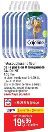 Cajoline - Assouplissant Fleur De La Passion & Bergamote offre à 19,96€ sur Cora