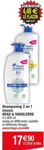 Head & Shoulders - Shampooing 2 En 1 Classic offre à 17,9€ sur Cora