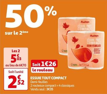 Auchan - Essuie Tout Compact
