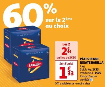 Barilla - Pâtes Penne offre à 1,9€ sur Auchan Hypermarché