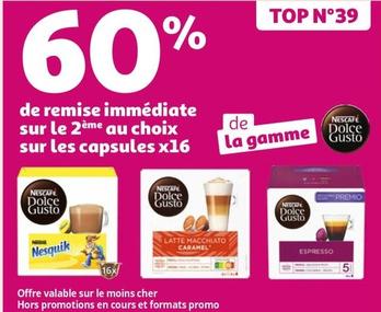 Nescafé - La Gamme Dolce Gusto offre sur Auchan Hypermarché