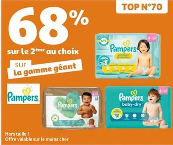 Pampers - La Gamme Géant offre sur Auchan Hypermarché