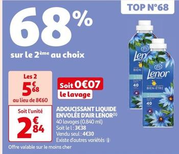 Lenor - Adoucissant Liquide Envolée D'Air offre à 4,3€ sur Auchan Hypermarché