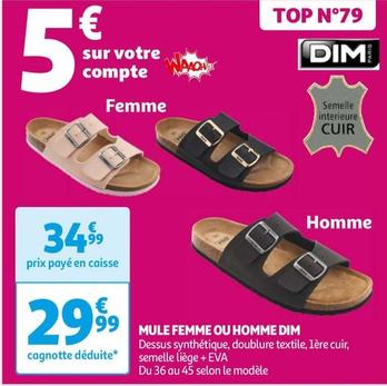 Dim - Chaussons offre à 29,99€ sur Auchan Hypermarché