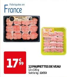 Tendriade - 12 Paupiettes De Veau offre à 17,99€ sur Auchan Hypermarché