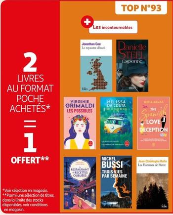 Livres Au Format Poche Achetes  offre sur Auchan Hypermarché