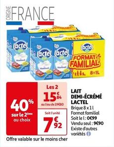 Lactel - Lait Demi-Écrémé offre à 9,9€ sur Auchan Hypermarché