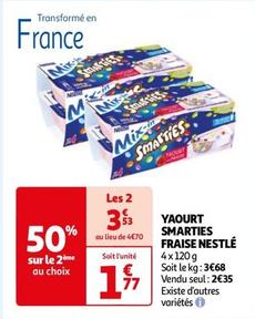 nestlé - yaourt smaryies fraise 