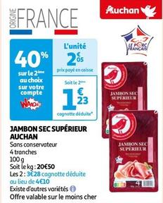 Auchan - Jambon Sec Supérieur