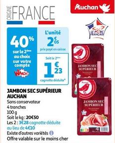 auchan - jambon sec supérieur