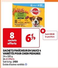 Pedigree - Sachets Fraîcheur En Sauce 4 Variétés Pour Chien offre à 6,79€ sur Auchan Hypermarché