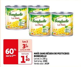 Bonduelle - Maïs Sans Residu De Pesticides  offre à 2,29€ sur Auchan Hypermarché