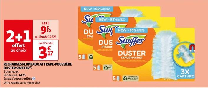 Swiffer - Recharges Plumeaux Attrape-poussière Duster offre à 4,75€ sur Auchan Hypermarché