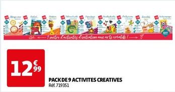 Pack De 9 Activites Creatives offre à 12,99€ sur Auchan Hypermarché