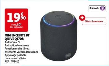 Qilive - Mini Enceinte BT Q1708 offre à 19,9€ sur Auchan Hypermarché