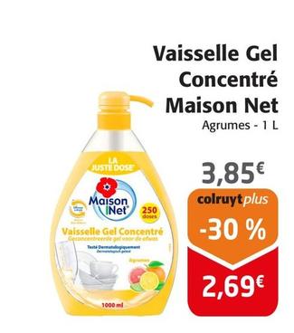 Maison Net - Vaisselle Gel Concentré offre à 3,85€ sur Colruyt
