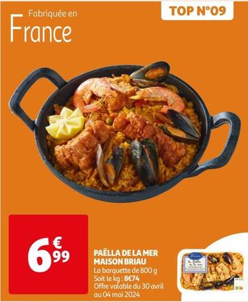 Paëlla De La Mer Maison Briau offre à 6,99€ sur Auchan Hypermarché