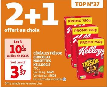 Kellogg's - Céréales Tresor Chocolat Noisettes offre à 5,05€ sur Auchan Hypermarché