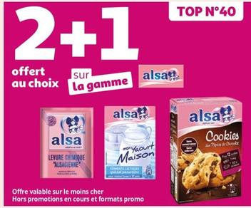 Alsa - 2+1 Offert Au Choix Sur La Gamme offre sur Auchan Hypermarché