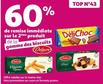 Delacre - 60% De Remise Immediate Sur Le 2eme Produit De La Gamme Des Biscuits offre sur Auchan Hypermarché