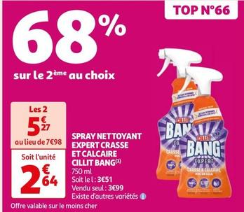 Cillit Bang - Spray Nettoyant Expert Crasse Et Calcaire offre à 2,64€ sur Auchan Hypermarché