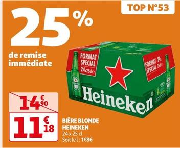 Heineken - Bière Blonde offre à 11,18€ sur Auchan Hypermarché