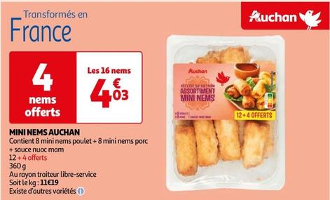 Auchan - Mini Nems offre à 4,03€ sur Auchan Hypermarché