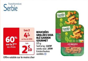 Garden Gourmet - Bouchées Grillees Soja Ble offre à 2,99€ sur Auchan Hypermarché