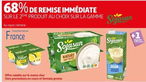 Sojasun - 68% De Remise Immediate Sur Le 2eme Produit Au Choix Sur La Gamme offre sur Auchan Hypermarché