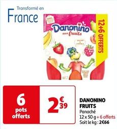 Danonino Fruits offre à 2,39€ sur Auchan Hypermarché