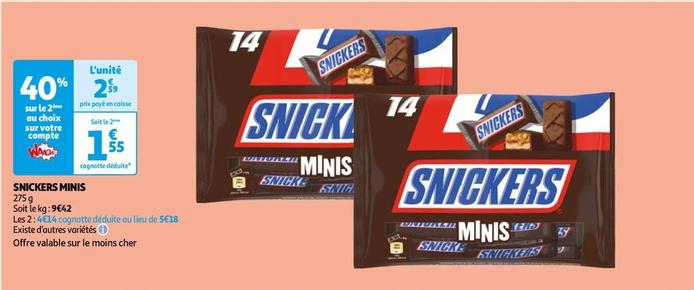 Snickers - Minis offre à 2,59€ sur Auchan Hypermarché